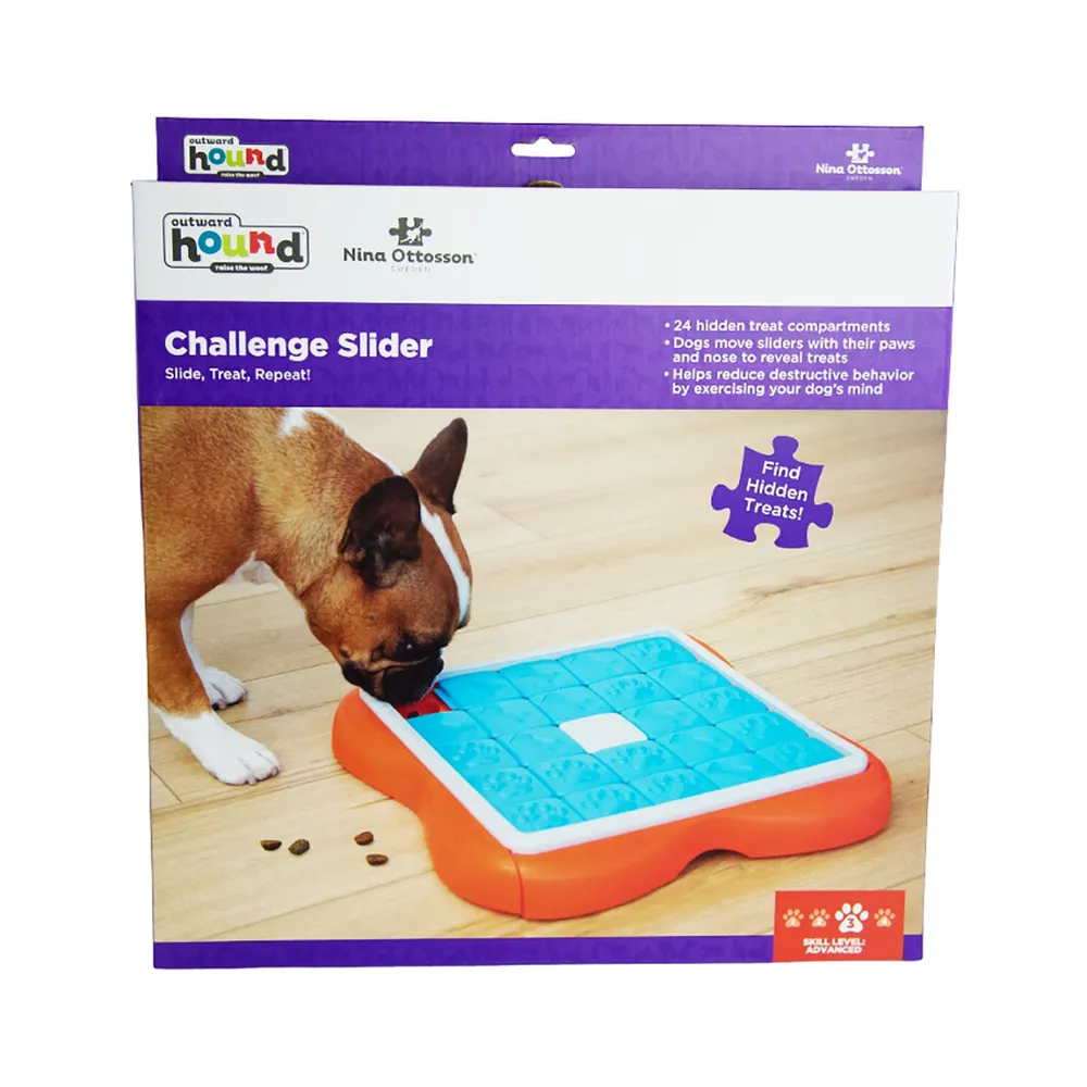 Nina Ottosson Dog Challenge Slider - aktivitetslegetøj til hunde niveau 3